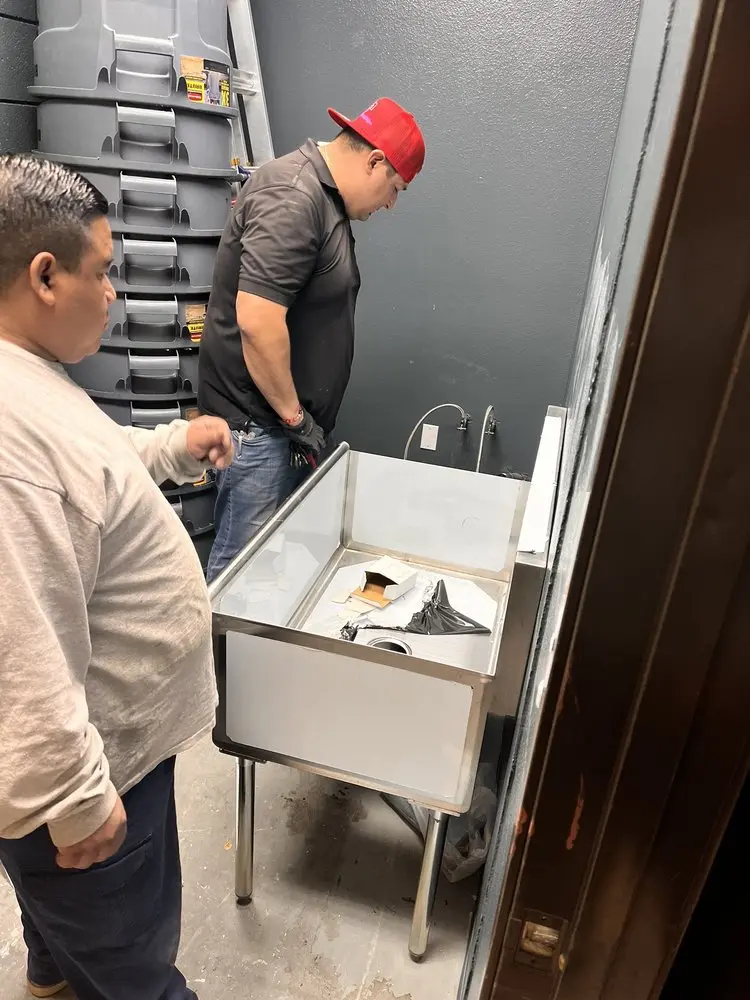 Commercial plumbing and sink installation in North Babylon